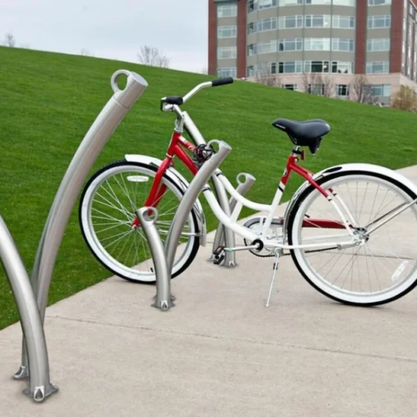 Premium Aluminum Alloy Bicycle Bollard - Durable Outdoor Street Furniture