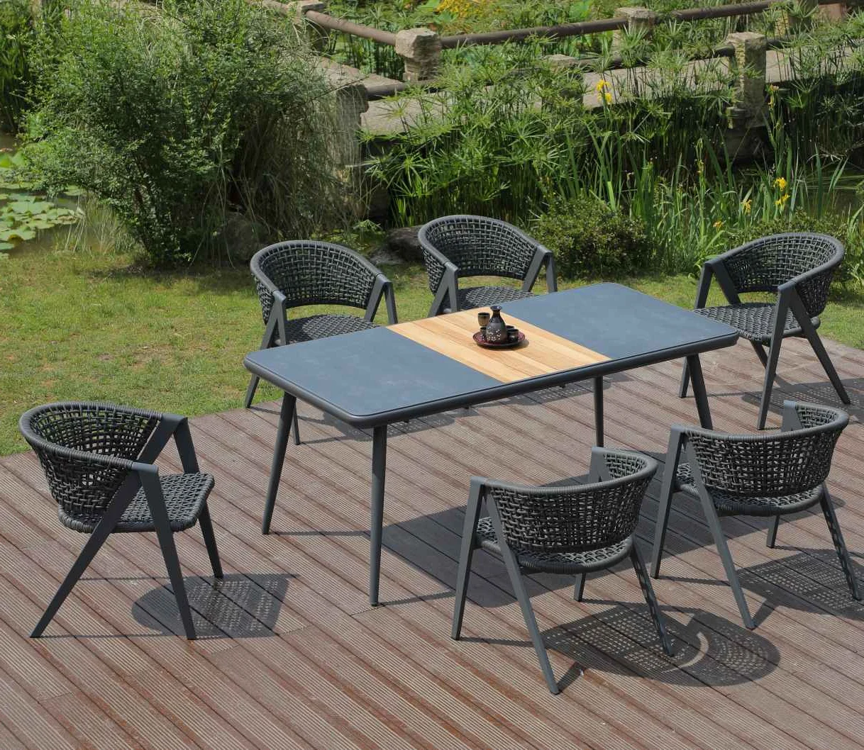 Laplander Rectangular Table - Gray - Image 2