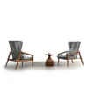 Commercial High Back Outdoor Rope Chair Set — Designer Hospitality Furniture Factory Direct