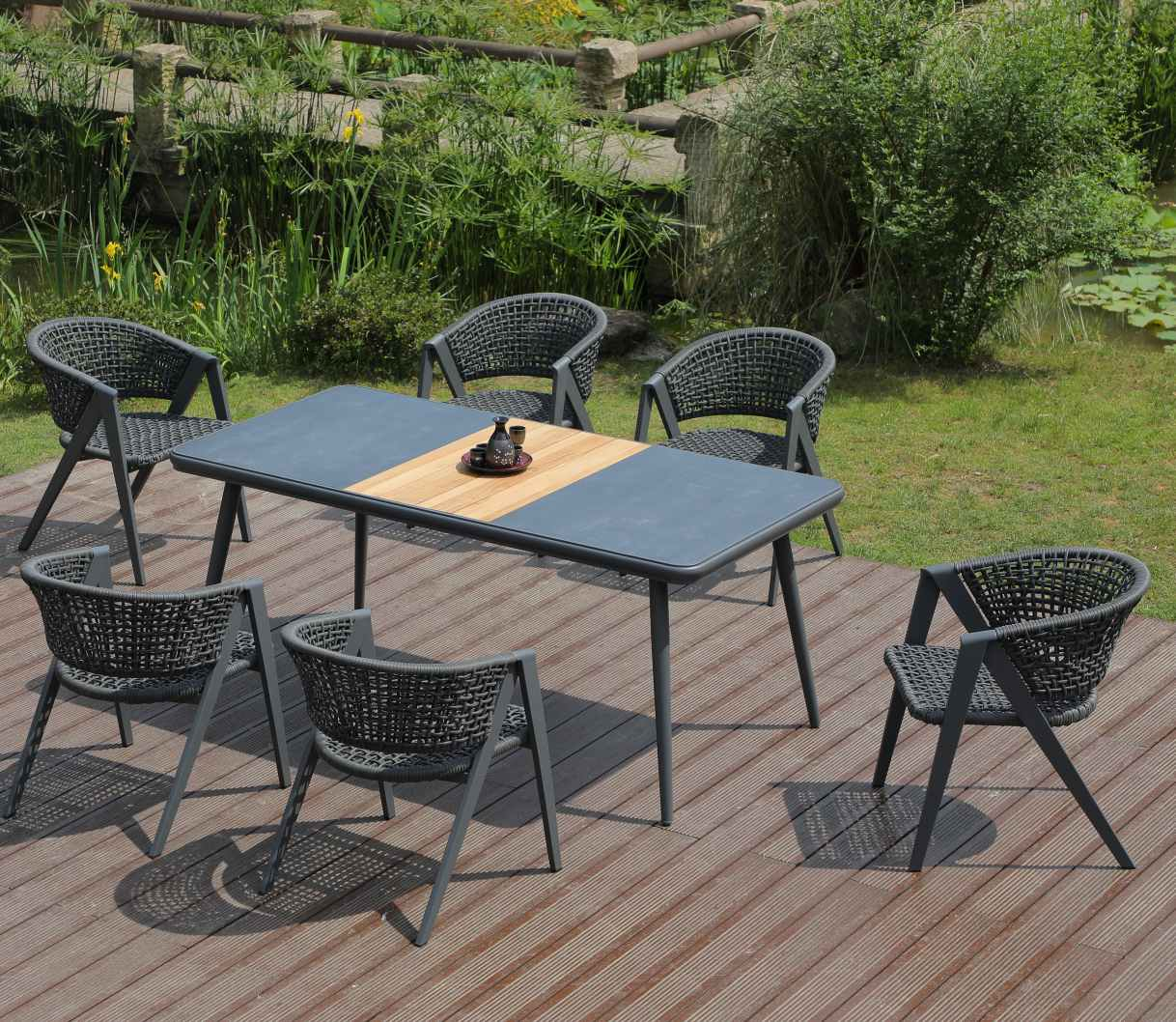Laplander Rectangular Table - Gray - Image 4