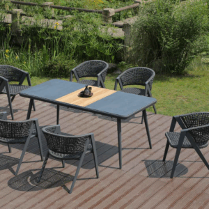 Laplander Rectangular Table - Gray