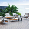 Luxury Commercial Outdoor Lounge Set with Rope Weave Accents — Factory Direct Site Furnishings - Image 2