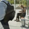 Modern Aluminum Loop Bench with Wood Top for Transit Hub | Contract Grade - Image 3