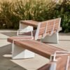 Modular Concrete and Wood Park Bench for Public Plaza | Contract Grade - Image 3
