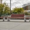 Modular Concrete and Wood Park Bench for Public Plaza | Contract Grade - Image 4