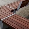 Modular Concrete and Wood Park Bench for Public Plaza | Contract Grade - Image 5