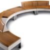 Curved Modular Public Bench for Tree Surround | Commercial Grade - Image 5