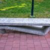 Modern Geometric Stone Bench Granite for Urban Park | Commercial Grade - Image 5