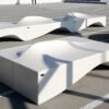 Modern Fiberglass Public Seating Wholesale | Organic Shaped Urban Furniture - Image 2