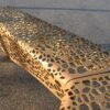 Y-Shaped Modular Metal Bench Laser Cut for Public Plaza | Contract Grade - Image 3