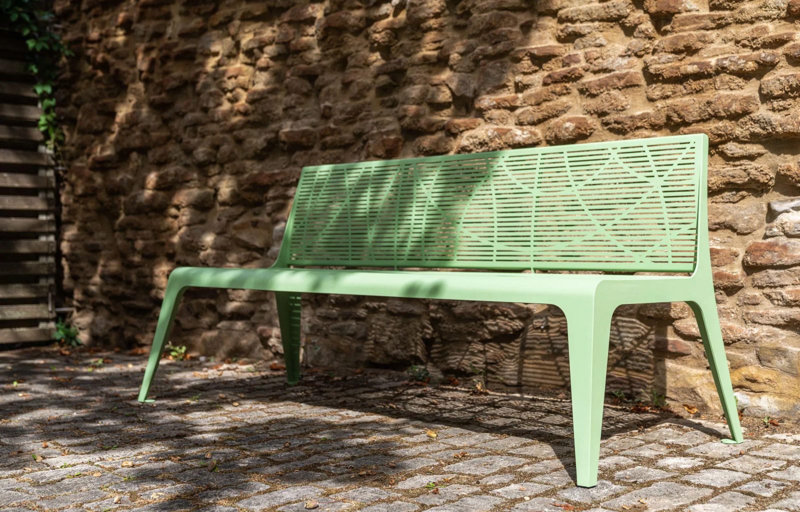Modern Aluminum Garden Bench Laser Cut for Luxury Resort | Contract Grade - Image 2