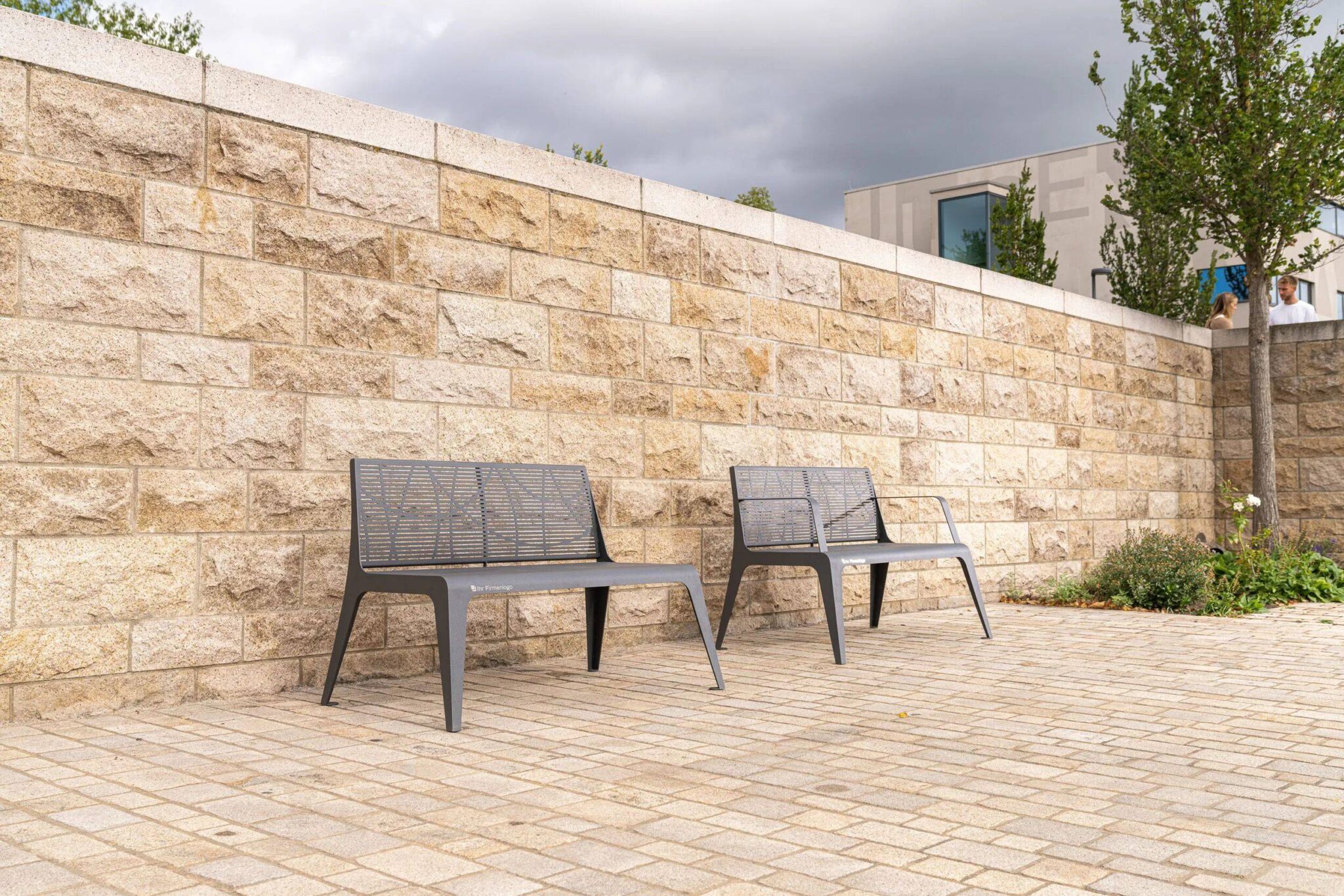 Modern Aluminum Garden Bench Laser Cut for Luxury Resort | Contract Grade - Image 4