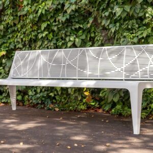 Multicolor backrest Bench