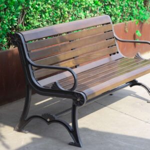 Vintage cast iron bench