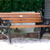 Cast iron bench