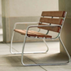 Modern Aluminum Park Bench with Wood Slats for Urban Garden - Image 3