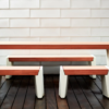 Modern Concrete Bar Table Set for Resort Patio | Commercial Grade - Image 3