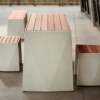 Modern Concrete Bar Table Set for Resort Patio | Commercial Grade - Image 4