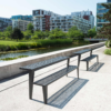 Metal picnic table and chairs - Image 3