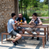 Metal picnic table and chairs - Image 5