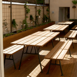 Complete set of picnic tables and chairs