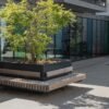 Integrated Commercial Planter with Bench for Urban Landscape Projects — Factory Direct - Image 3