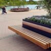 Integrated Commercial Planter with Bench for Urban Landscape Projects — Factory Direct - Image 4