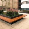 Metal square flower box seat - Image 2