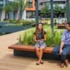 Metal square flower box seat - Image 3