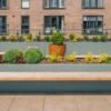 Metal square flower box seat - Image 4