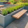 Metal square flower box seat - Image 5