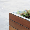 Large Commercial Tree Planters with Wood Slat Finish — Heavy-Duty Urban Site Furnishings - Image 4