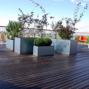 Combination square flower pot