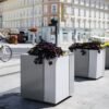 Modern Metal Street Planter Box Powder Coated for Urban Sidewalk | Commercial Grade - Image 2