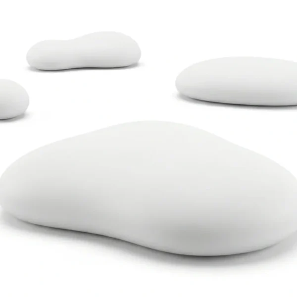 Fiberglass Pebble Seating Organic Shaped for Art Gallery | Commercial Grade
