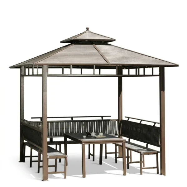 Galvanized four-column pavilion