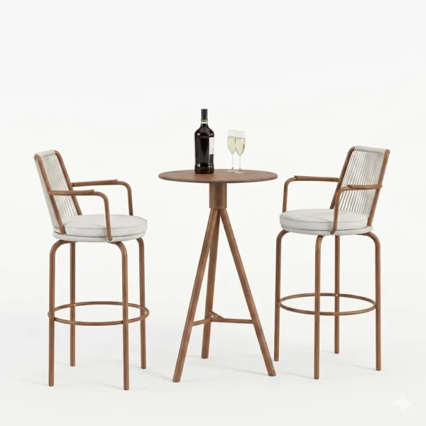 Rustic style tables and chairs