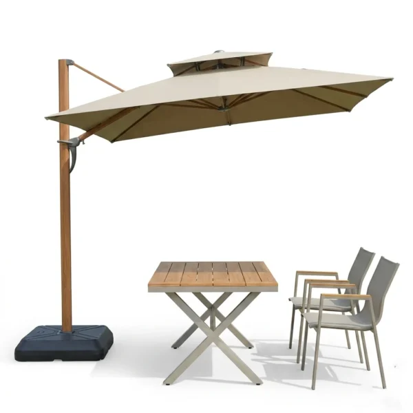 Skent Double-top Mid-Roman Umbrella-Wood Grain