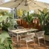 Commercial Wood Grain Sintered Stone Outdoor Table — Industrial Grade Factory Direct - Image 3