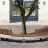 Curved Modular Public Bench for Tree Surround | Commercial Grade - Image 7