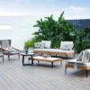 Luxury Commercial Outdoor Lounge Set with Rope Weave Accents — Factory Direct Site Furnishings - Image 3