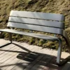 Modern Aluminum Slat Bench Powder Coated for Urban Park | Contract Grade - Image 2