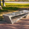 Modern Geometric Stone Bench Granite for Urban Park | Commercial Grade - Image 6