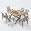 Plastic Wood Wearing Fabric Chair