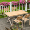 Commercial Rattan Patio Chairs with Hand-Woven Rope — Designer Hospitality Furniture - Image 2