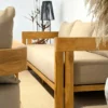 4-piece Teak Outdoor Sofa Set - Image 5