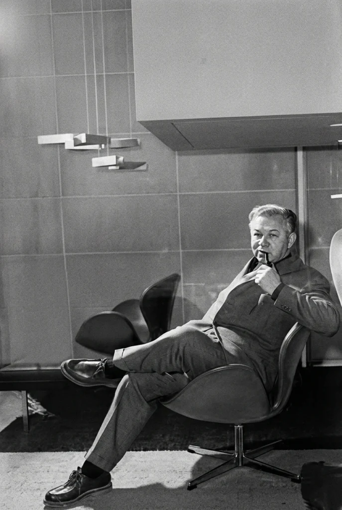 Modern minimalist furniture collection designed by Arne Jacobsen