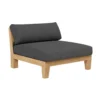 Outdoor Teak Sofa With Ottoman- 4 Seat - Image 10