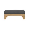 Outdoor Teak Sofa With Ottoman- 4 Seat - Image 12
