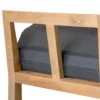 Outdoor Teak Sofa With Ottoman- 4 Seat - Image 5